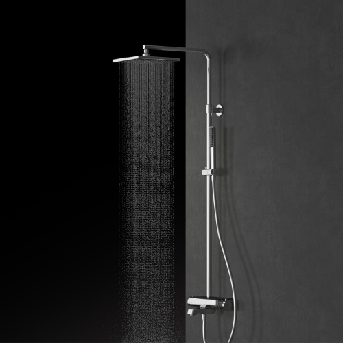 Душевая стойка Teska MIRA DK3680 настенная цвет черный с термостатом - фото 3